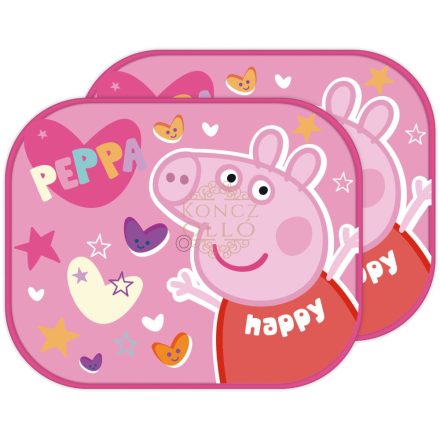 Peppa malac Happy napellenző ablakra 2 db-os