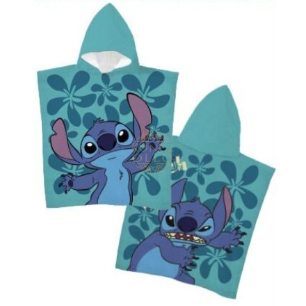 Disney Lilo és Stitch, A csillagkutya Little Mischief strand törölköző poncsó 55x110 cm (Fast Dry)