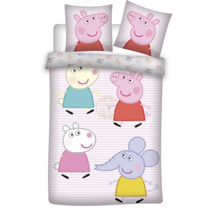 Peppa malac Little Friends gyerek ágyneműhuzat 100×135cm, 40×60 cm