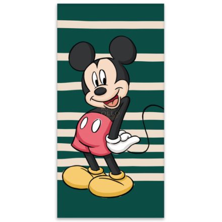 Disney Mickey Green fürdőlepedő, strand törölköző 60x120cm