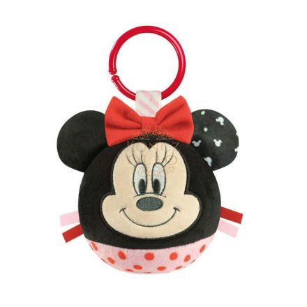 Disney Minnie plüss labdafigura, baba csörgő Clementoni