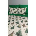  „Téli Erdő” pamutvászon ágyneműhuzat – duplapaplanos szett 