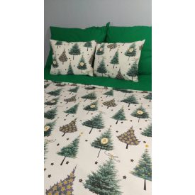    „Téli Erdő” pamutvászon ágyneműhuzat – duplapaplanos szett 
