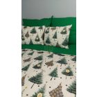  „Téli Erdő” pamutvászon ágyneműhuzat – duplapaplanos szett 