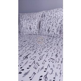   „Zenei Ritmus” pamutvászon ágyneműhuzat szett – duplapaplanos