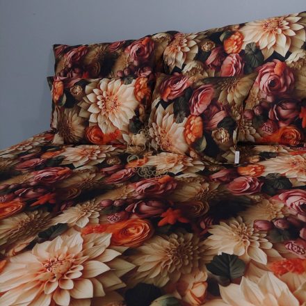 5D Virágkompozíció – Pamutvászon ágyneműhuzat (Duplapaplanos szett