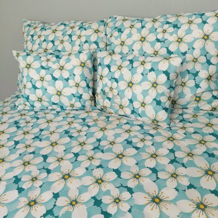 Tavaszi Virágmező pamutvászon ágyneműhuzat – duplapaplanos szett