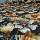 Aranyfény Virágmező – 5D pamutvászon ágyneműhuzat (duplapaplanos szett)