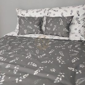   Ezüst Ágak – 100% pamut vászon ágyneműhuzat (duplapaplanos szett)