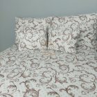 Barna Inda – 100% pamutvászon ágyneműhuzat (duplapaplanos szett)