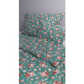   Flanel ágyneműhuzat – Pasztell Vintage Rózsa (normál szett)
