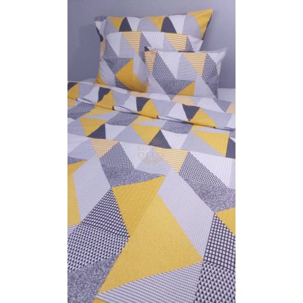 Sárga Geometria – 100% pamut flanel ágyneműhuzat