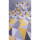 Sárga Geometria – 100% pamut flanel ágyneműhuzat