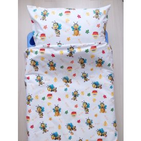   Méhecskés ovis ágynemű huzat, 100% pamut – cipzáras, 100% pamut (90×140 cm + 40×50 cm)