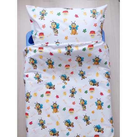 Méhecskés ovis ágynemű huzat, 100% pamut – cipzáras, 100% pamut (90×140 cm + 40×50 cm)