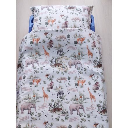 Szafari Afrika ovis ágynemű huzat, 100% pamut – cipzáras, 100% pamut (90×140 cm + 40×50 cm)