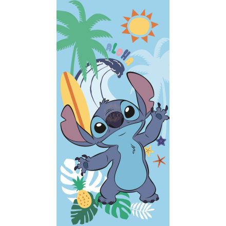 Disney Lilo és Stitch, A csillagkutya Summer fürdőlepedő, strand törölköző 70x140cm