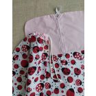 Cipzáras vállfás / akasztós zsákból és tornazsákból álló ovis szett-katicás 