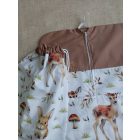 Cipzáras vállfás / akasztós zsákból és tornazsákból álló ovis szett-erdei állatok