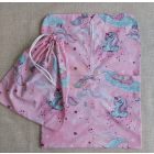 Cipzáras vállfás / akasztós zsákból és tornazsákból álló ovis szett-unikornis