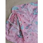 Cipzáras vállfás / akasztós zsákból és tornazsákból álló ovis szett-unikornis