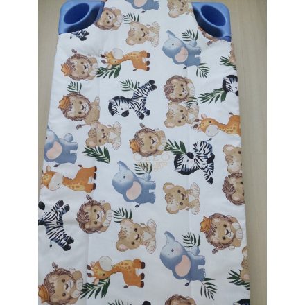  Safari állatos  ovis derékalj – bélelt, 100% pamut