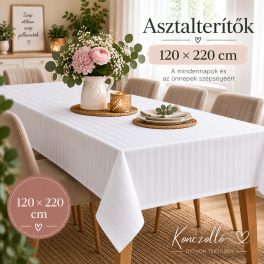 120x220 cm-s asztalterítők