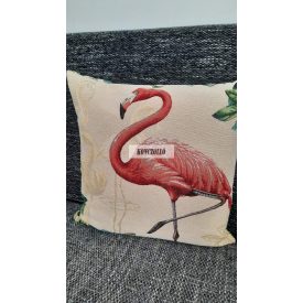 Díszpárna huzat 43×43 cm  Flamingó
