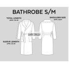 100 % pamut frottir fürdő köntös  antracit ,barnás szürke S/M méret