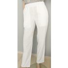 Fehér pamutvászon nadrág