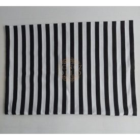 100 % pamut vászon félpárna huzat 50×70 cm-s,csíkos