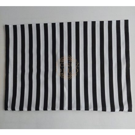 100 % pamut vászon félpárna huzat 50×70 cm-s,csíkos