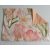 100 % pamut vászon félpárna huzat 50×70 cm-s,tulipános 3D 