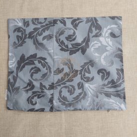   Kispárna huzat pamut vászon szürke  mintás leeső anyagokból