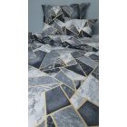 70% pamut – 30% poliészter ágyneműhuzat szett – Modern márvány–geometriai mintával (Normál méret)