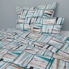 Geometrikus mintás ágyneműhuzat szett – 70% pamut, 30% poliészter