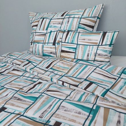 Geometrikus mintás ágyneműhuzat szett – 70% pamut, 30% poliészter