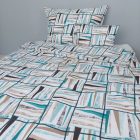 Geometrikus mintás ágyneműhuzat szett – 70% pamut, 30% poliészter