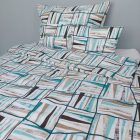 Geometrikus mintás ágyneműhuzat szett – 70% pamut, 30% poliészter