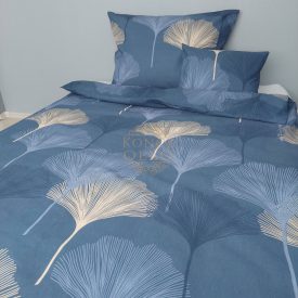   Kék ginkgo mintás ágyneműhuzat – 70% pamut, 30% poliészter