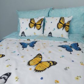   Pillangós ágyneműhuzat – 70% pamut, 30% poliészter (Duplapaplanos szett)