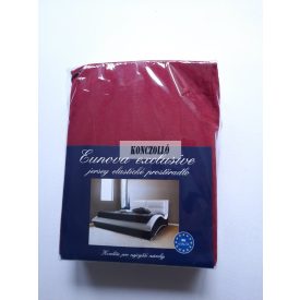   100 % pamut jersey gumis sz lepedő,190 g/négyzetméter ,Bordó 220×200 cm