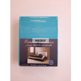   100 % pamut jersey gumis szélű  lepedő,190 g/négyzetméter ,türkiz 90×200 cm
