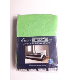   100 % pamut jersey gumis szélű  lepedő,190 g/négyzetméter ,kiwi 90×200 cm