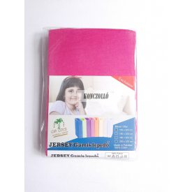   100 % pamut jersey gumis szélű  lepedő,190 g/négyzetméter ,pink 90×200 cm