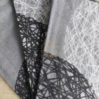 Szürke absztrakt flanel konyharuha szett