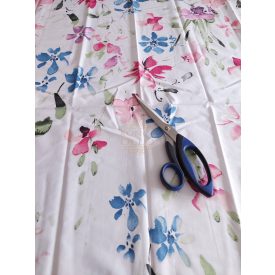   Pamut vászon csomag ,rózsasazín-kék  virágos220×130 cm,90×45 cm