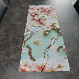 Cseresznyevirág” 5D asztali futó.34 × 90 cm