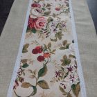 Vintage Rózsakert – Lonetta asztali futó,40 × 135 cm