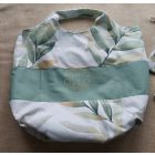 Pamutvászon bevásárló táska hálós zsák szettel ,leveles